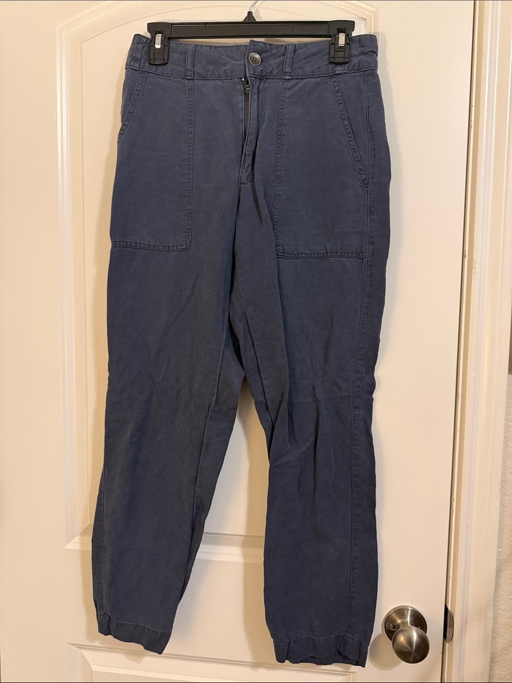 Cynthia Rowley Navy Straight-Leg Pants